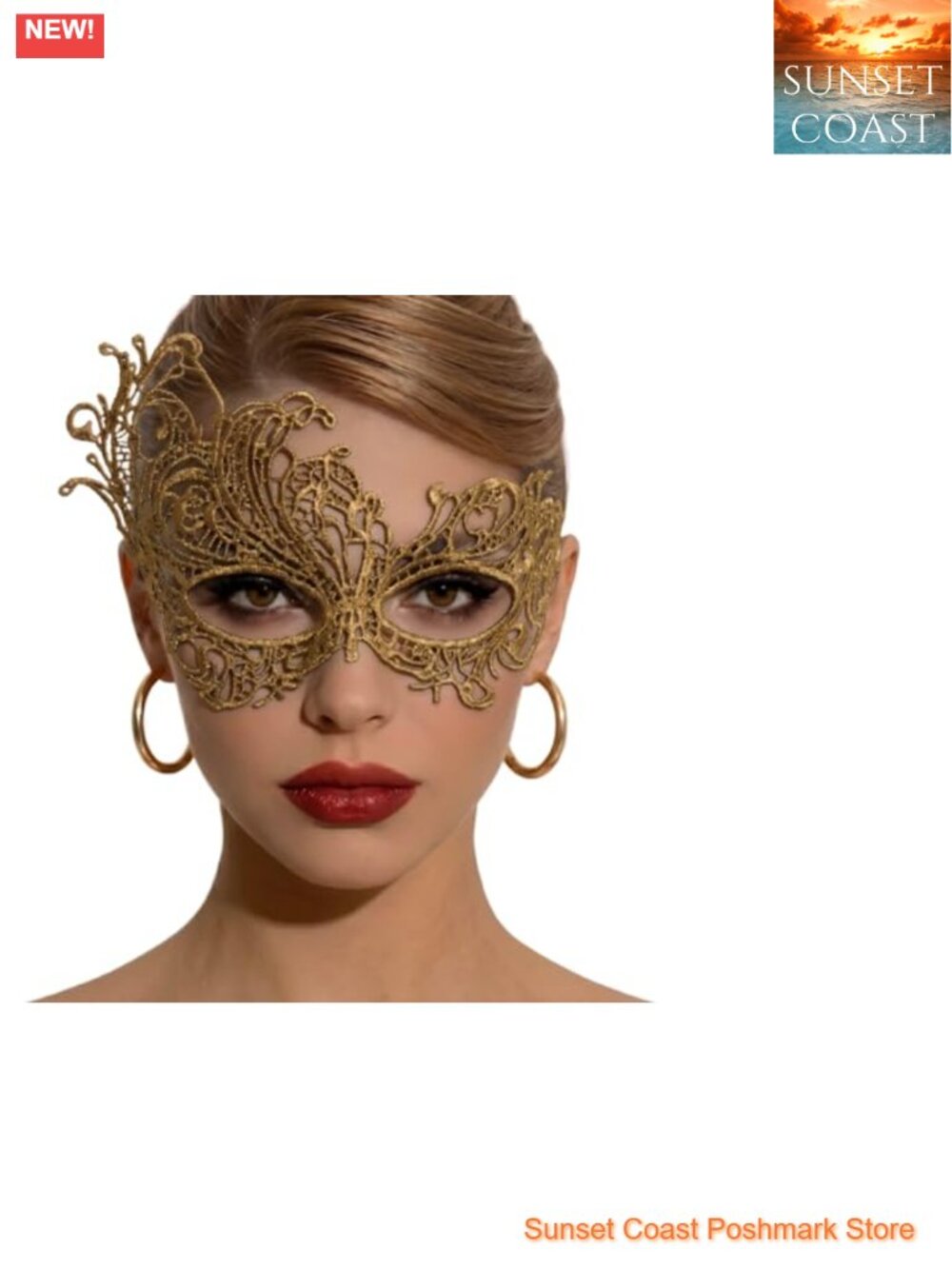 Lace Masquerade Eye Mask Venetian for Halloween Costume Party